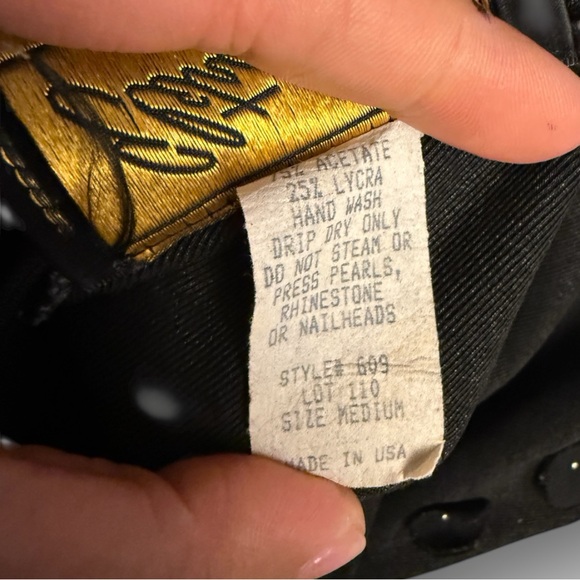 Vintage 1980s Eletra Casadei Pearl & Rhinestone Mini Black Dress -  Size Medium - Picture 10 of 10